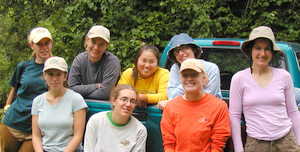 The crew from summer 2006, L to R: Andrea, Christina, Jennifer, Rachel, Aki, Rachel, Laura, and Gretel.