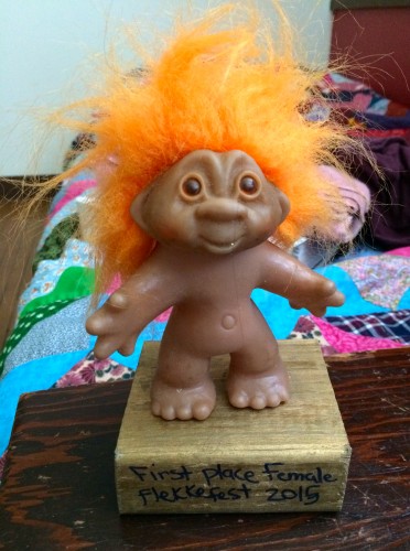 Amy's troll-phy for first place female