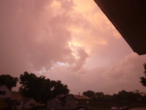 The beautiful clouds from last nights storm