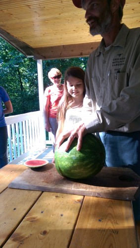 Watermelon after work!
